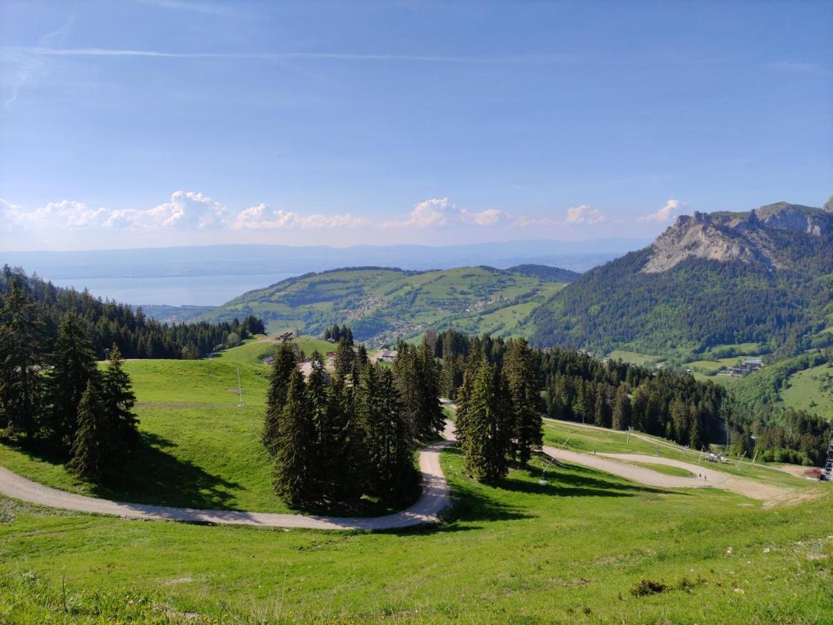 Appartement T2 A Bernex Avec Wifi, Vue Sur Montagne Eksteriør billede
