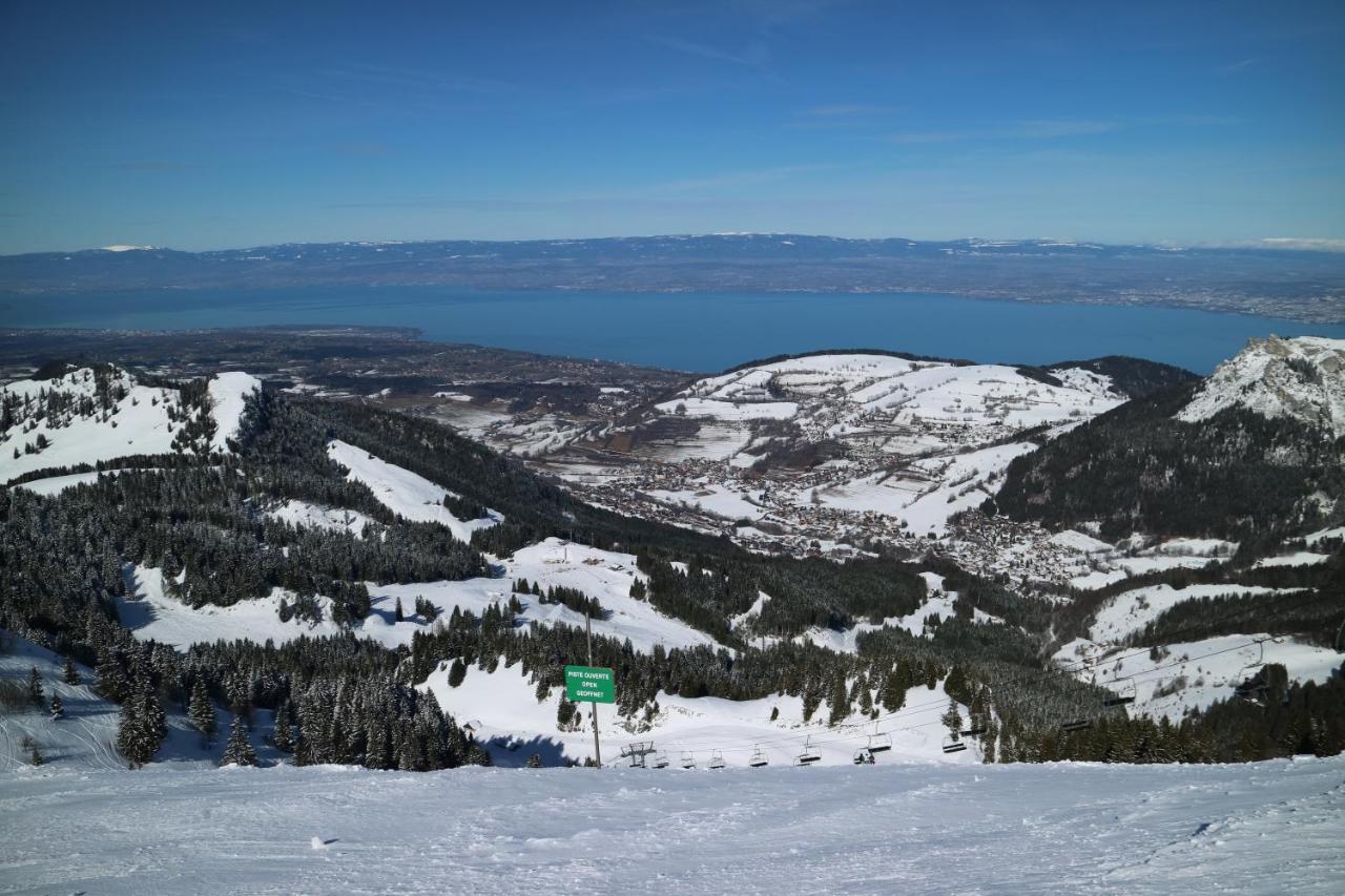 Appartement T2 A Bernex Avec Wifi, Vue Sur Montagne Eksteriør billede